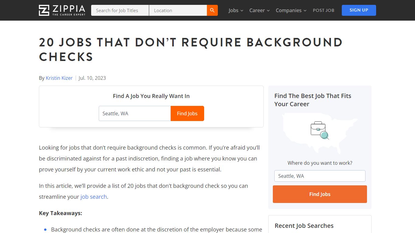 20 Jobs That Don’t Require Background Checks - Zippia