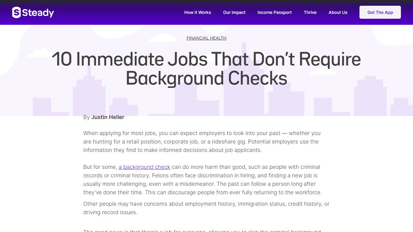 10 Immediate Jobs That Don’t Require Background Checks